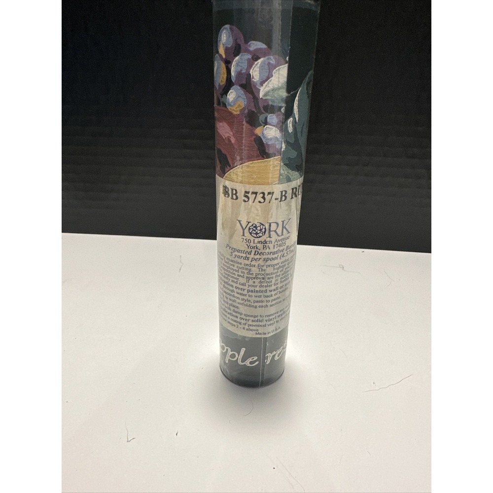 Vintage York Wallpaper Border Fruit Apple‎ Border 5 Yards Sealed